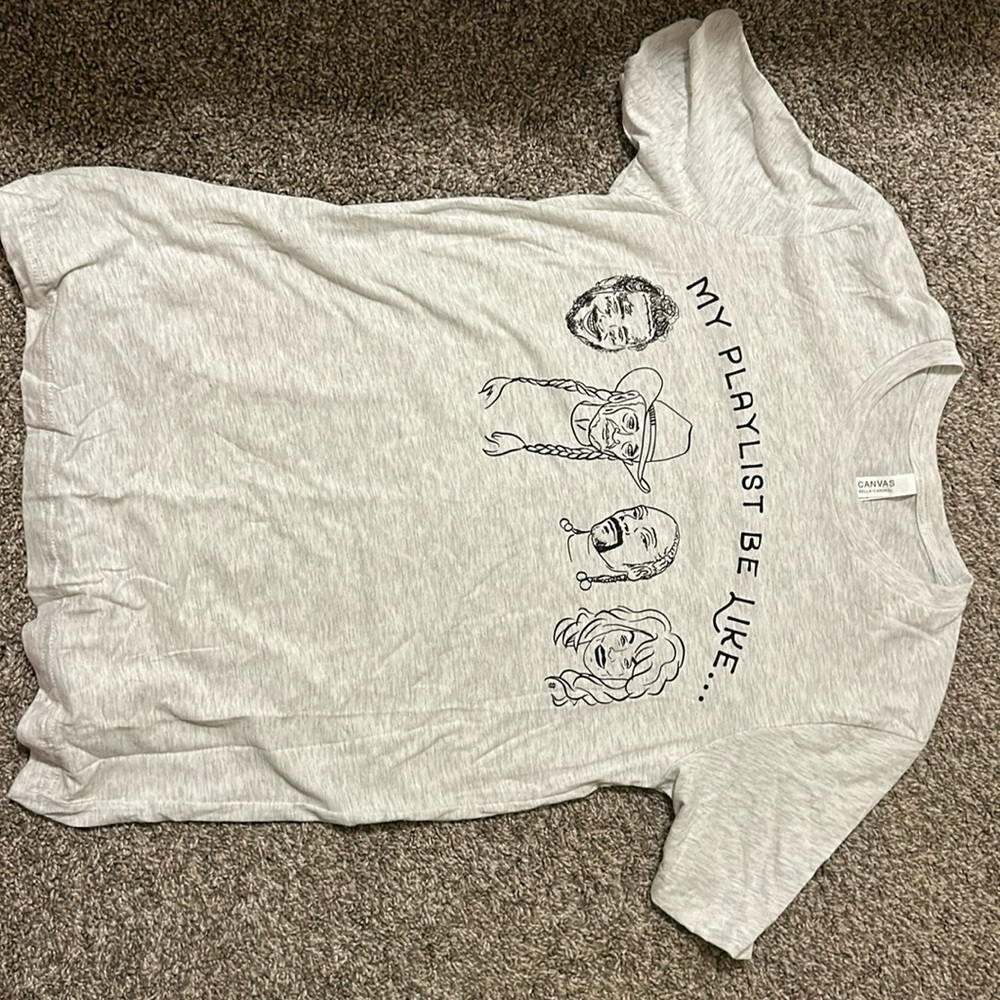 graphic tee shirt, boutique, size medium
